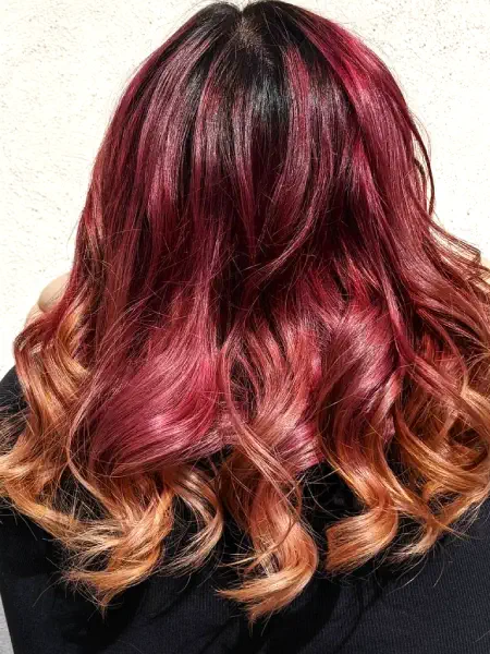 Balayage Pink Blond